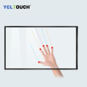 Wholesale 50 Inch IR Touch Screen Components Black Aluminium Frame EMC from china suppliers