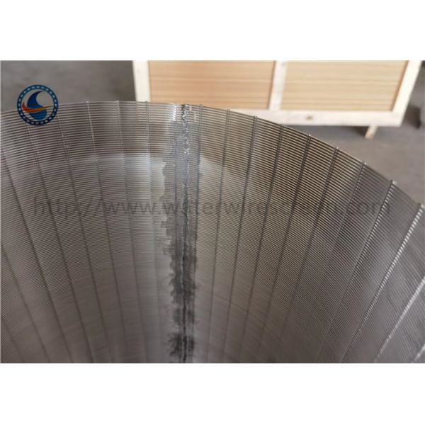 Cylindrical Ss304 316l Welded Wedge Wire Screen