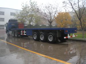Wholesale 40ft 3 Alxes Heavy Duty Flatbed Semi Trailers With 3mm Diamond Platform from china suppliers