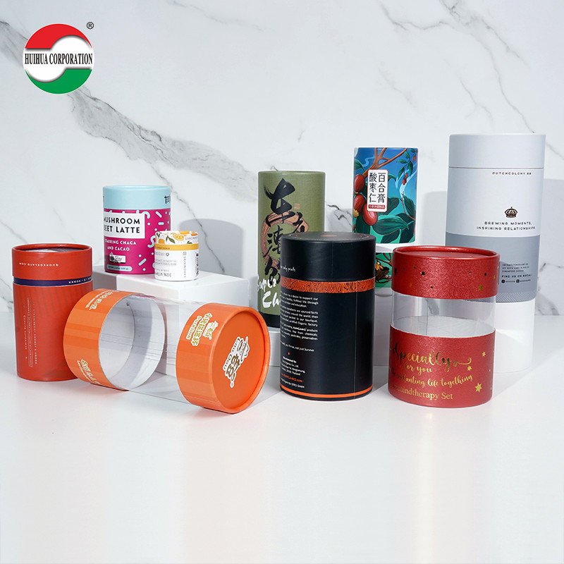 Biodegradable Eco Friendly Cosmetics Cylinder Tea Packaging Lipstick Cardboard Paper Tube Packaging