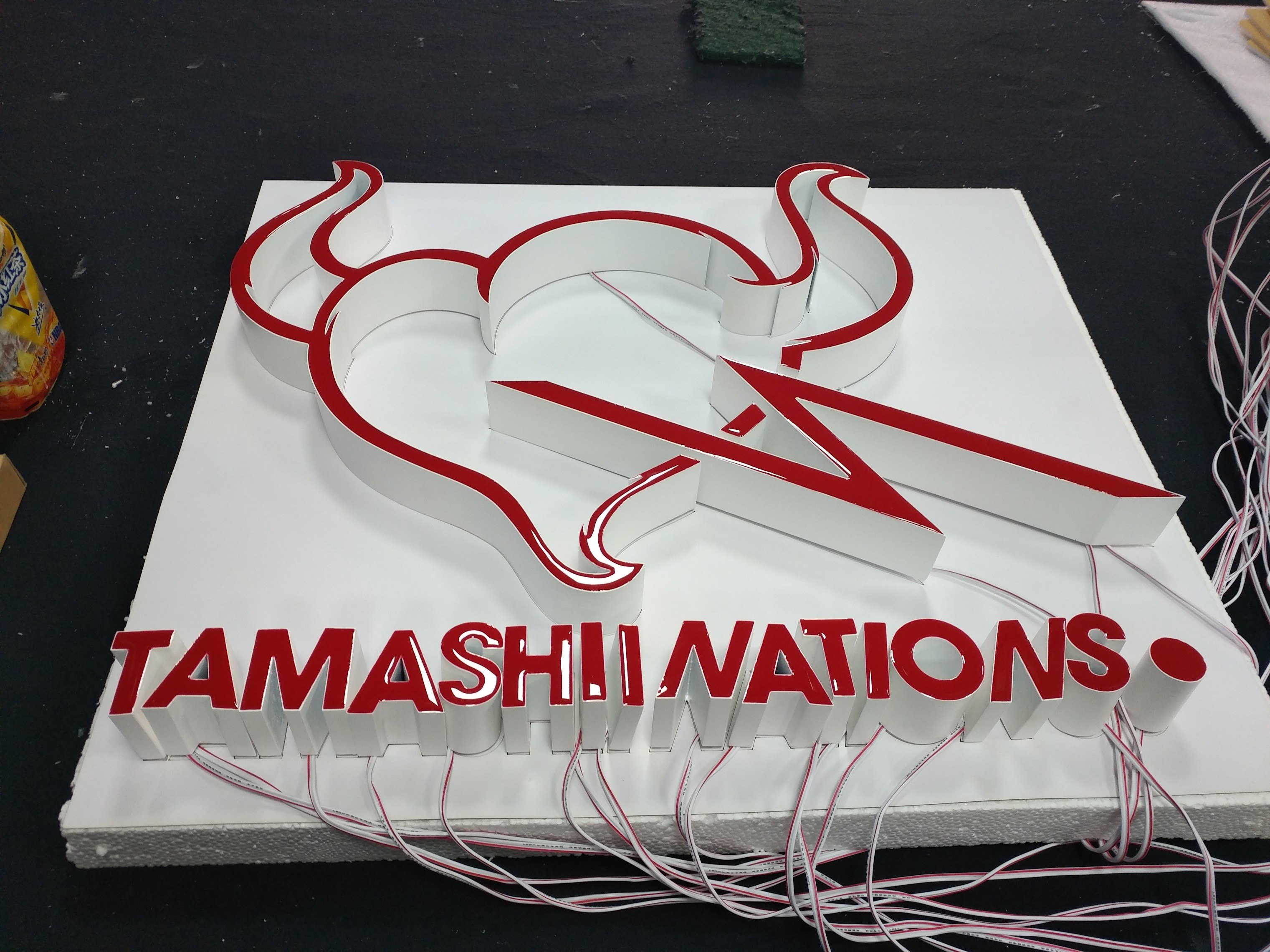 Internally Illuminated Sign , 3D Acrylic Letter Signs For Bus Stations