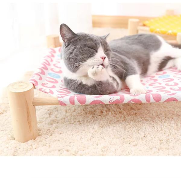 Wooden Pet Hammock Beds Disassembled Dog Hammock Bed Sustainable