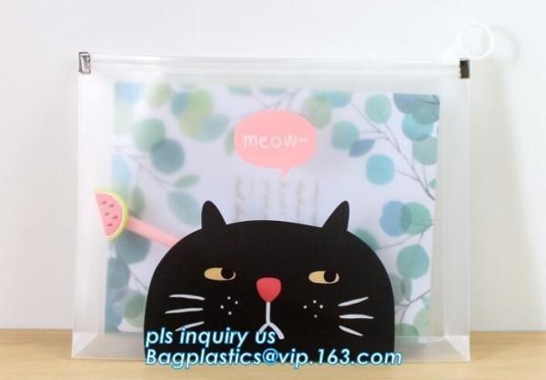 Kids Stationery Clear Pvc slider Bag For Pencil/Rules/Stockings/Socks, pvc vinyl
