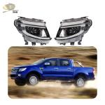 ABS Led Head Light For Ford Ranger T6 2012-2014 Super Bright