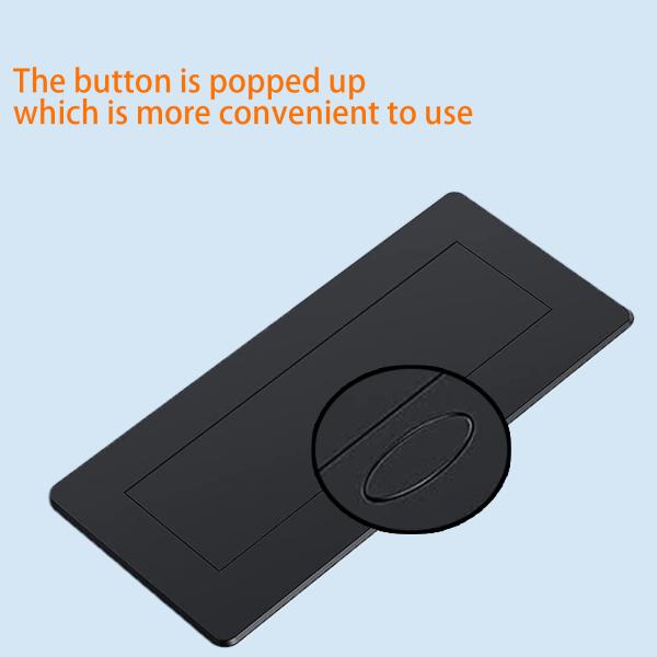 Melloni Pop-Up Tabletop Socket 3 AC Outlets Retractable Hidden Recessed Power for Kitchen Desktop EU Socket Tabletop Accessory