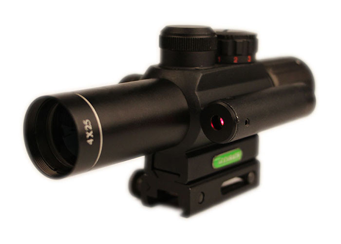 Ocular Focus Illuminated Reticle Scope , Outdoor Hunting Sight Easy Shooting 4X25EG