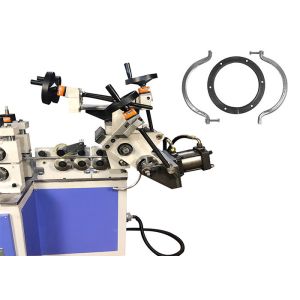 Buy cheap Automatic Flange Bucket Hoop Cold Roll Forming Machine from wholesalers