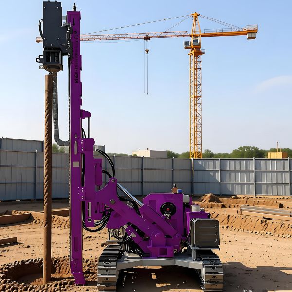 Hydraulic Pile Driver Anchoring Construction Multiangle Drilling Rotary Borehole Pile Driving Machine