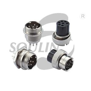 Wholesale Brass M12 7 Pin Aviation Plug Connector Waterproof Silver Platedover Ni from china suppliers
