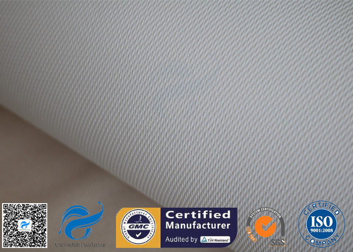 White PU Coated / Silicone Coated Fiberglass Fabric For Welding Spark Protection