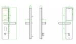 Aluminium Smart Face Recognition Cerradura Fingerprint Password Lock