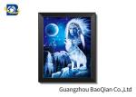 Wall Decorative 3d Picture Of Eagle / Wolf Animal Frame Art , 3d Flipped