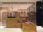 Hairline Gold Stainless Steel Perforated Panels For Hotels/Villa/Lobby/Shopping
