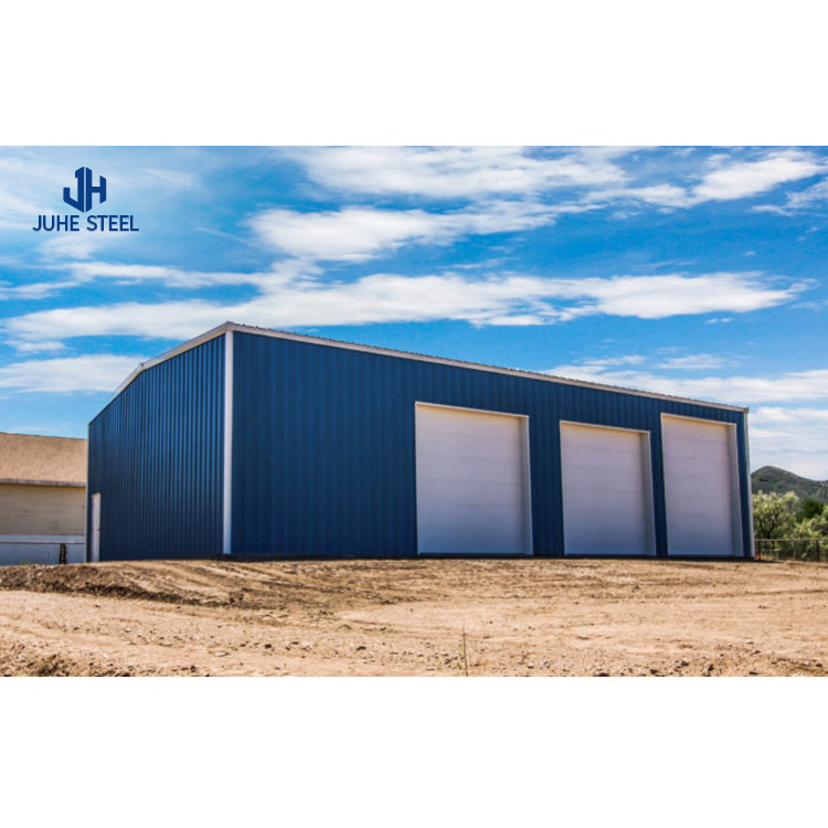 Metal Structure 2 Car Garage Shelter for Outdoor Steel Structural Steel Frame Workshop