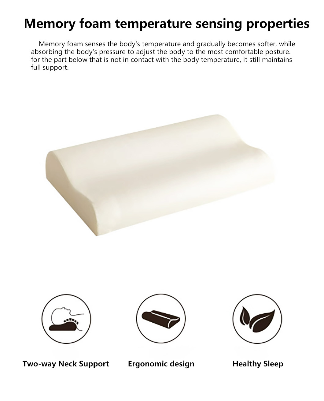 Bedroom Soft Contoured Orthopedic Pillow Skin Friendly Pillows And Mattresses