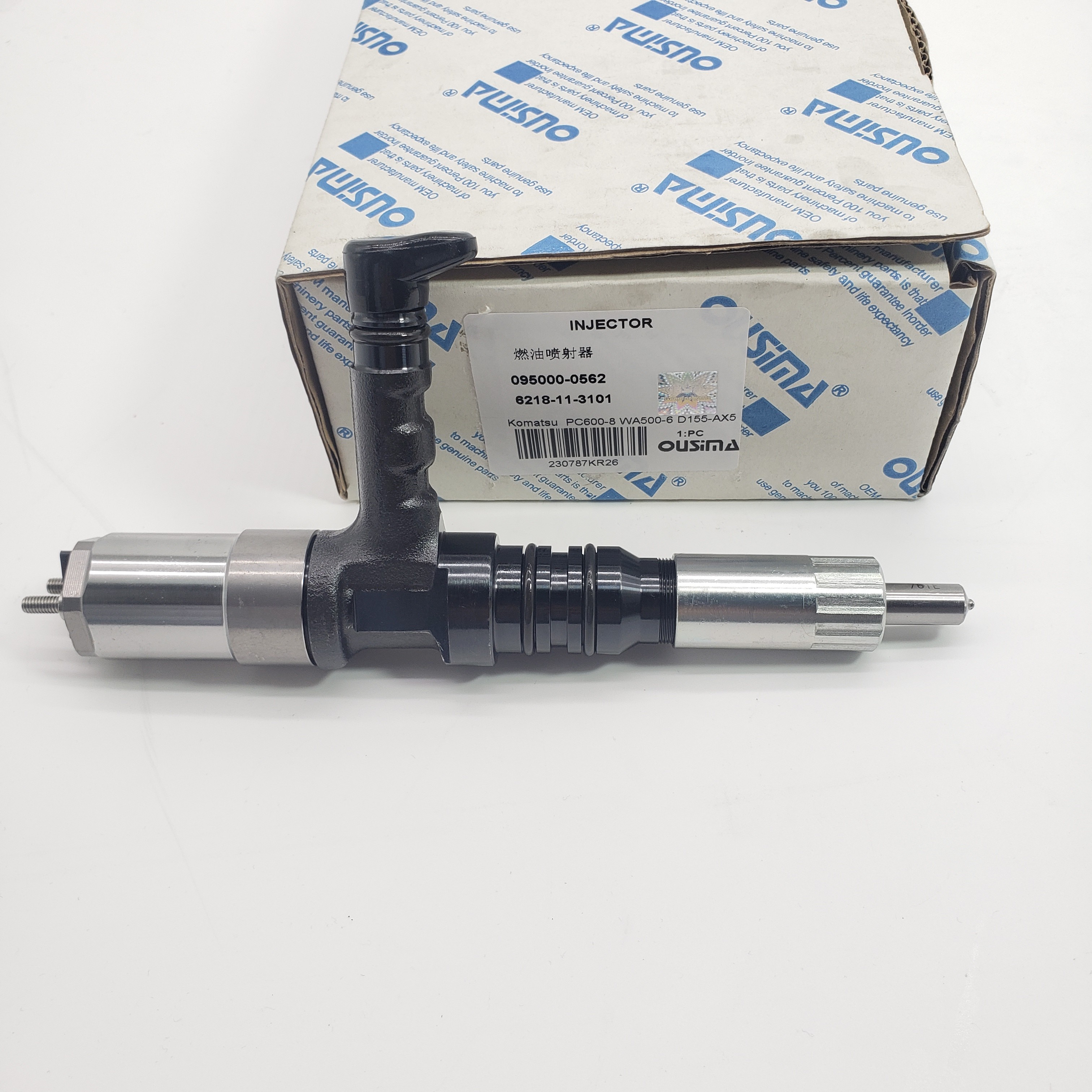 Diesel Fuel Injector 095000-0562/ 6218-11-3101 Suitable for Komatsu PC600-8 WA500-6 D155-AX5