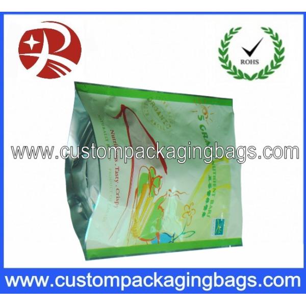 Candy PET / AL / PE Bottom Gusset Coffee Packaging Bag With Zipper
