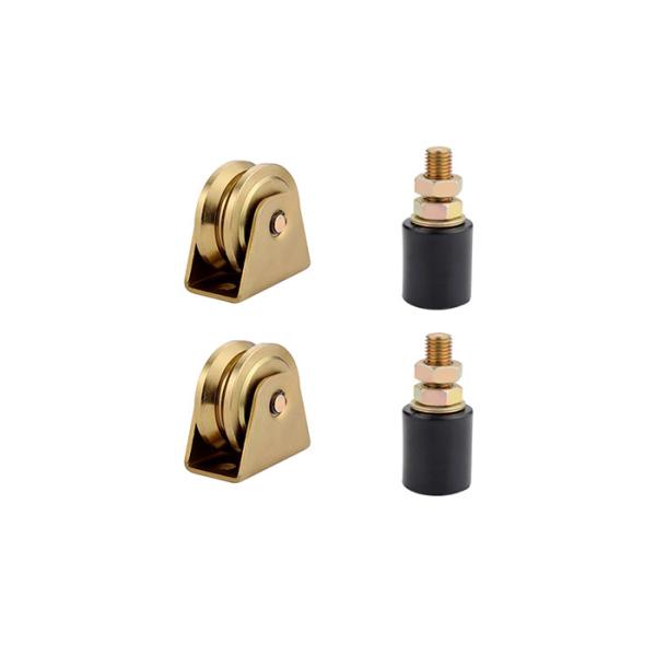 Zinc Silver Small Nylon Guide Rollers With Bearings 40mm