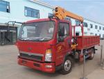 4x2 2 Ton Boom Truck Crane / Light Lorry Mounted Crane With WLY6T46 Gear Box
