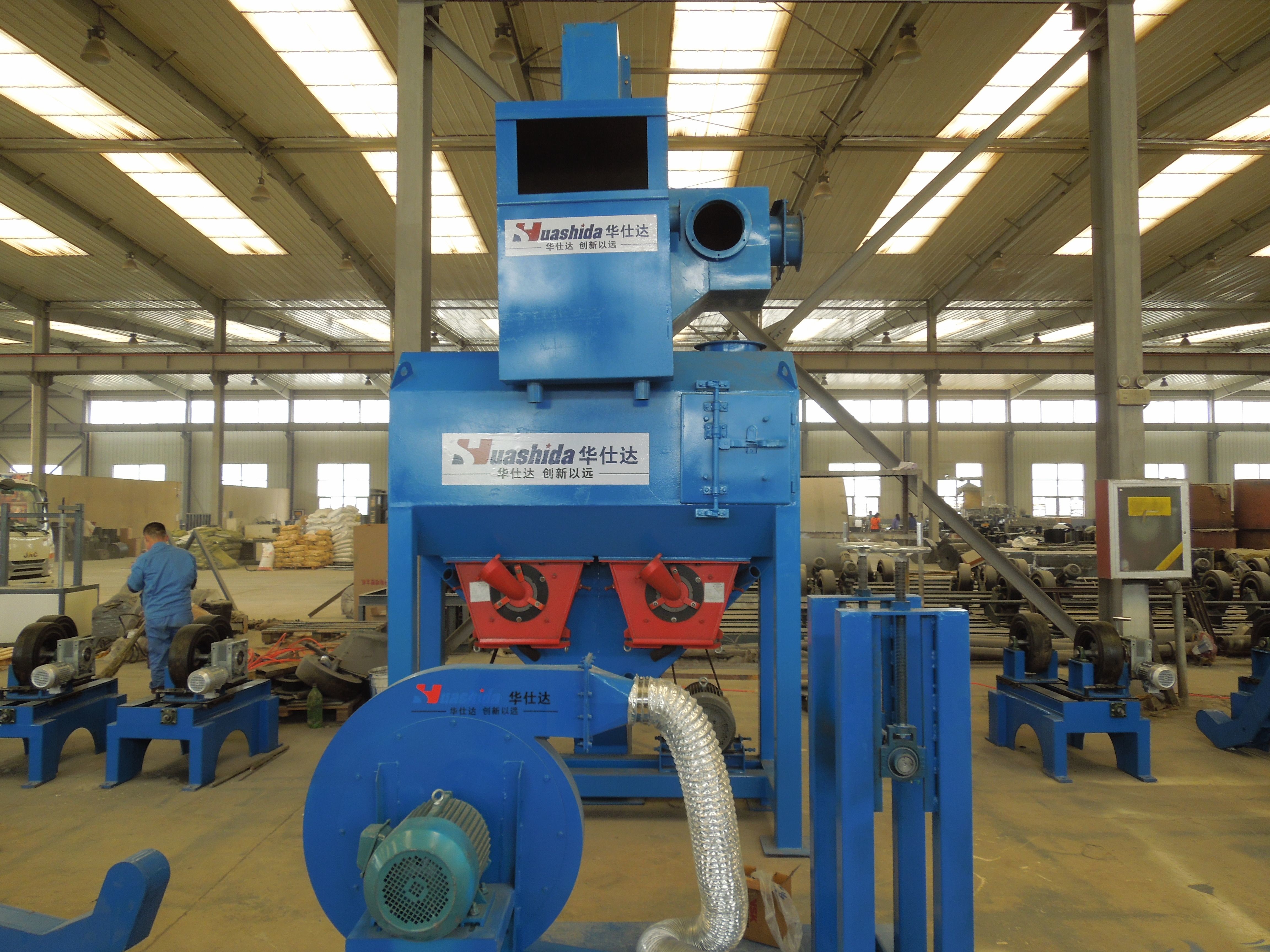 DN50-DN1200 3lpe Pipe Production Line Steel FBE Coating Steel Pipe Shot Blasting Machine