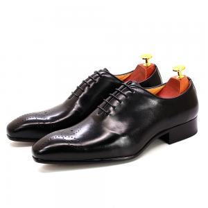 Wholesale Retro Vintage Mens Leather Dress Shoes , Men Leather Lace Up Brogue Shoes from china suppliers