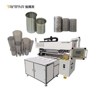 Wholesale Metal Perforated Stainless Steel Wire Mesh Cylinder Pipe Tube Filter Welding Machine from china suppliers
