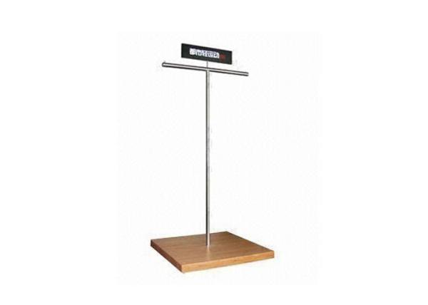 Freestanding Metal Retail Clothing Racks , Light Duty Cloth Hanger Stand