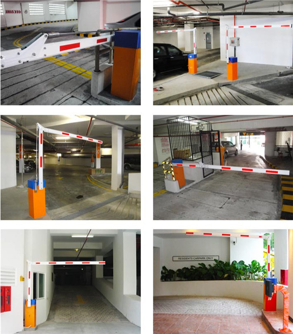 Orange / Yellow Automatic Barrier Gate Support Vehicle Loop Detector