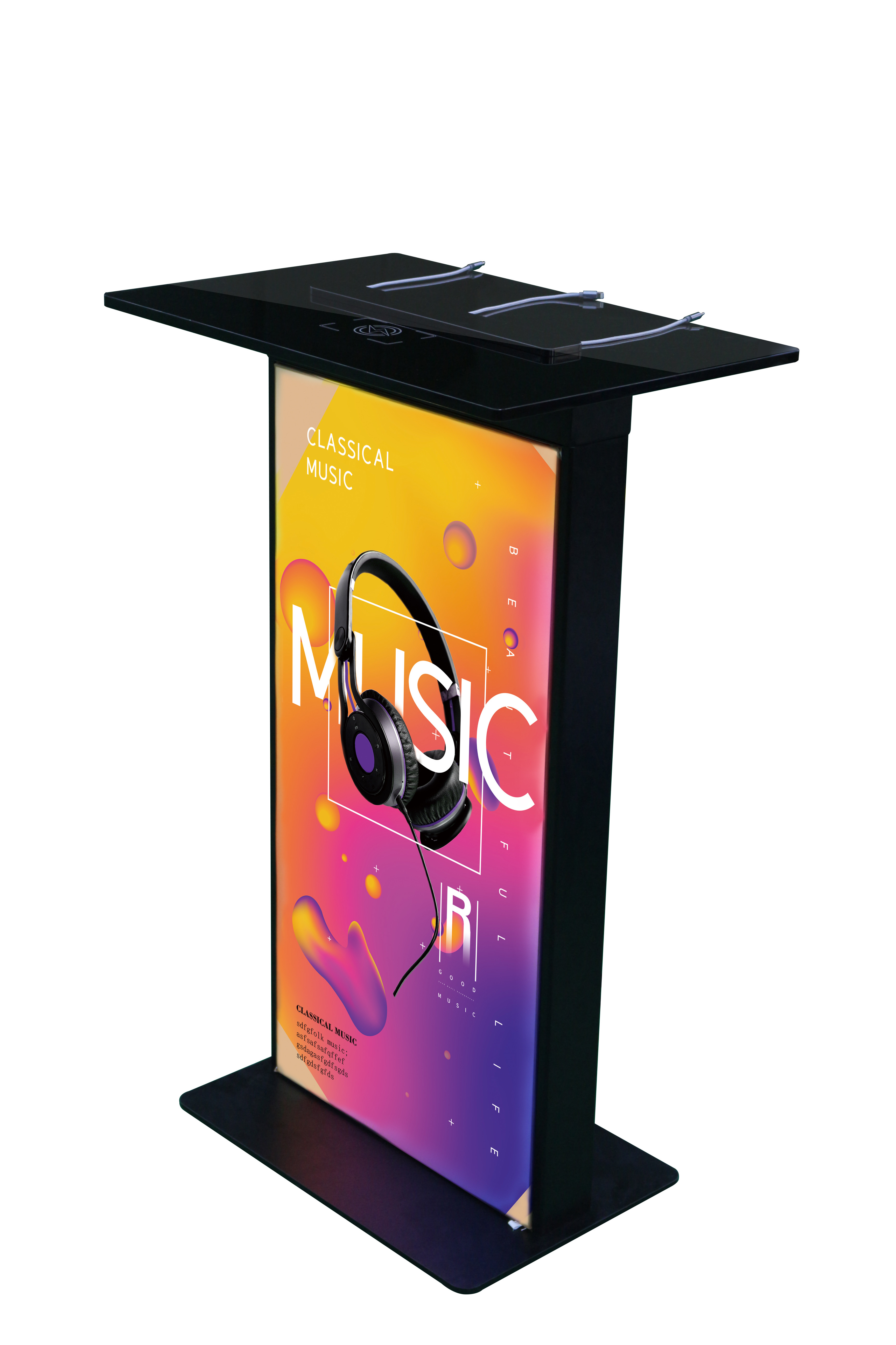 Aluminum Commercial Phone Charging Station With Advertising Displays / Public Cell Phone Charger