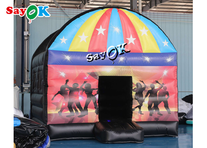 Best Inflatable Tent 5m 16.5ft Disco Dome Inflatable Bounce House With Disco Light