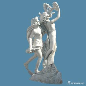 Wholesale Decorative Stone Carving Sculpture , Apollo And Daphine Stone Garden Statues from china suppliers