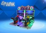 Coin Operated Amusement Park Double Player Motorcycle Car Simulator Arcade