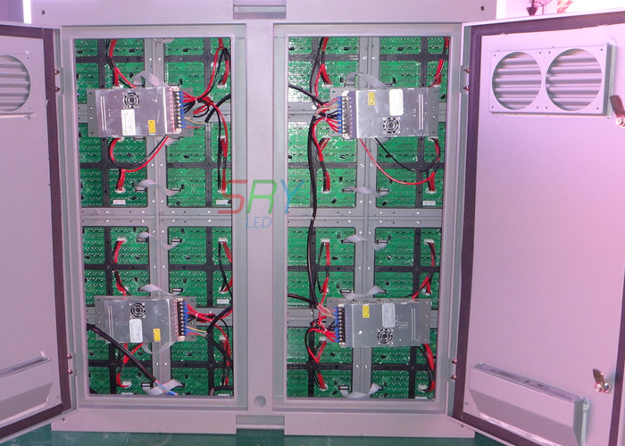 1R1G1B IP65 P16 LED Screen Cabinet 8000cd / sqm With Steel Cabinet Material