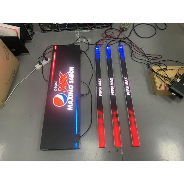 Aluminum 1R1G1B 600nits COB 1.25 Shelf LED Display 15W