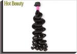 Original Color Virgin Human Hair Extensions Big Curl Natural Weave Can Be
