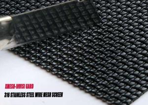 Wholesale Stainless Steel Security Fly Screen Mesh For Windows Black Color from china suppliers