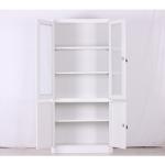 White 4 Door Locker Foldable 1850*900*500mm File Storage Cabinet