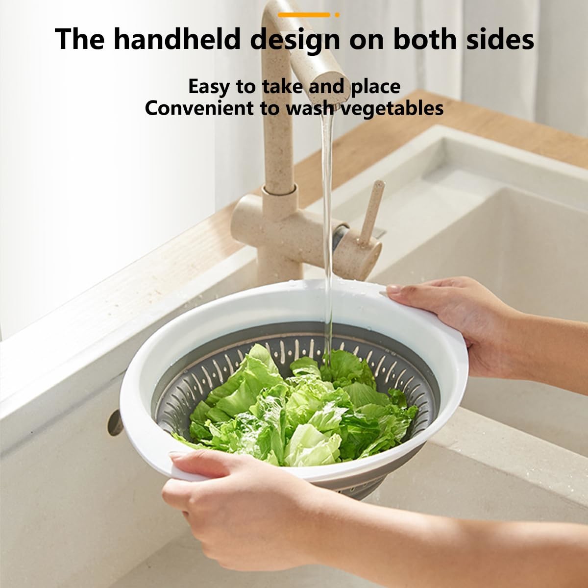 Collapsible Colander And Strainer Silicone Strainer Colanders & Food Strainers For Vegetable And Fruit Kitchen Essential
