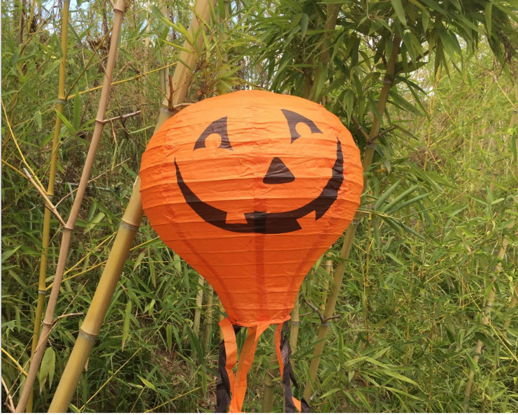 Halloween Hot Air Balloon with Paper Lantern