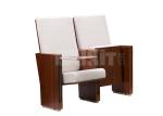 Polyester Fabric Folding Auditorium Chairs With Writing Tablet