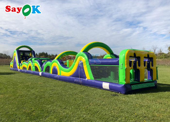 5k Giant Inflatable Sports Obstacles Challenge Backyard Inflatable Run Obstacle Course