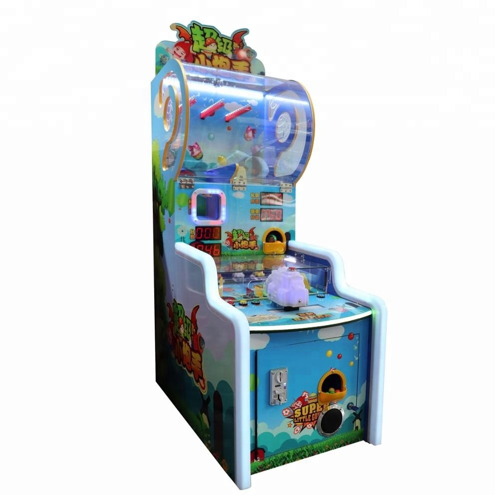 Super Little Gunner Redemption Arcade Machines , Kids Shooting Ball Game Machine
