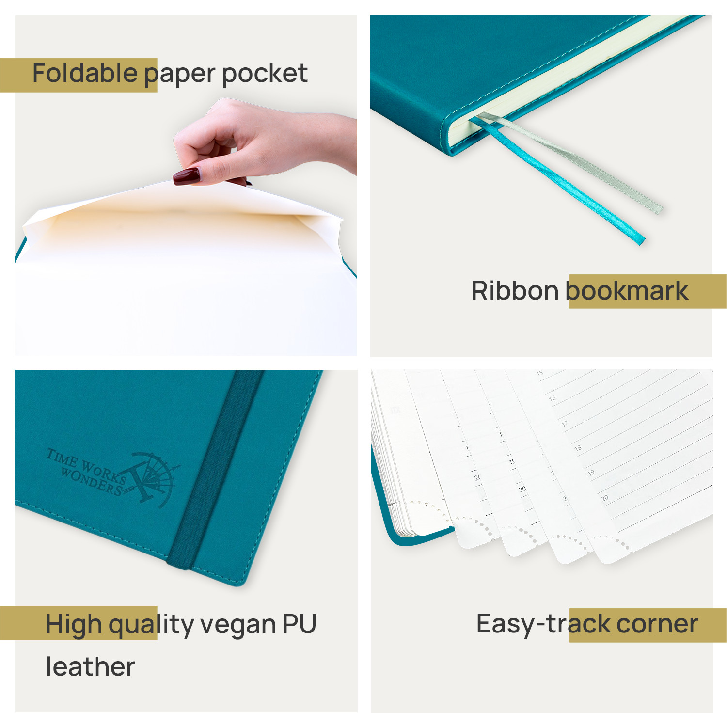 Multilingual Customized Academic Planner Softcover 100GSM Ivory Paper