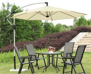 Wholesale Large Silver Beach Sunshade Umbrella 270cm 300cm Side Mount Patio Umbrella from china suppliers