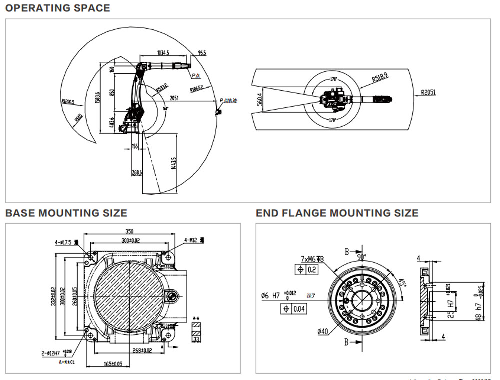 General Industrial Robot In Handling Operations Strings Layout For Logistic Beverage And Other Industries ER12-2100