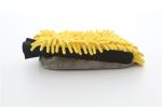 yellow/grey color microfiber plush chenille car cleaning detailing house