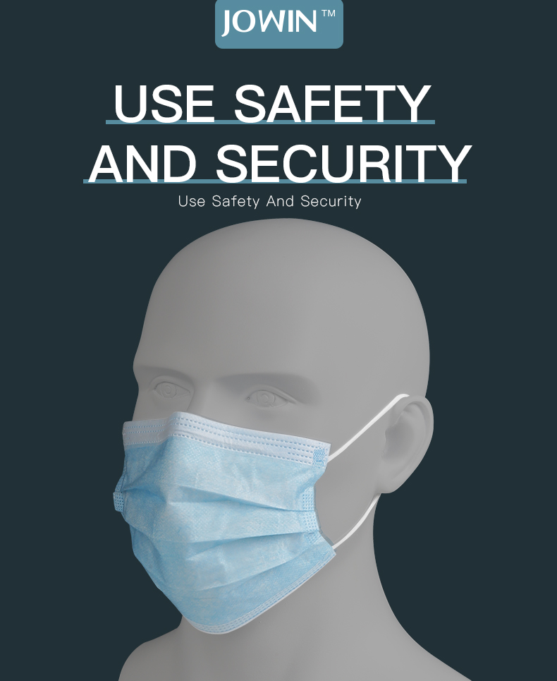 Non Woven Triple Layer Surgical Mask Disposable Dust Protective Ce Approved