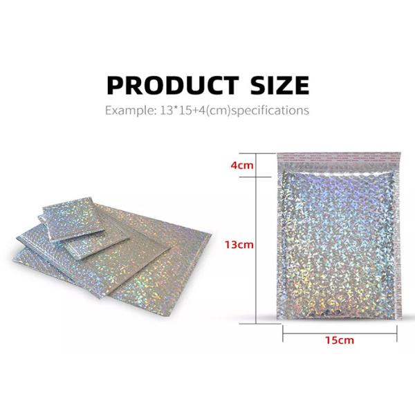 Shockproof Quadrate Laser Padded Shipping Envelopes Bubble Self Adhesive Express