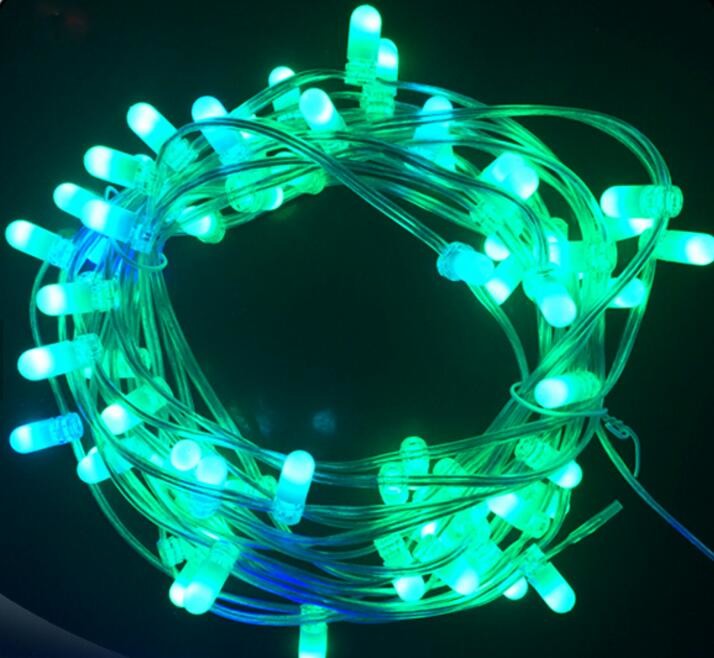 Manufacturer rgb multi color 100m led string IP65 12V flashing led clip on light for AU