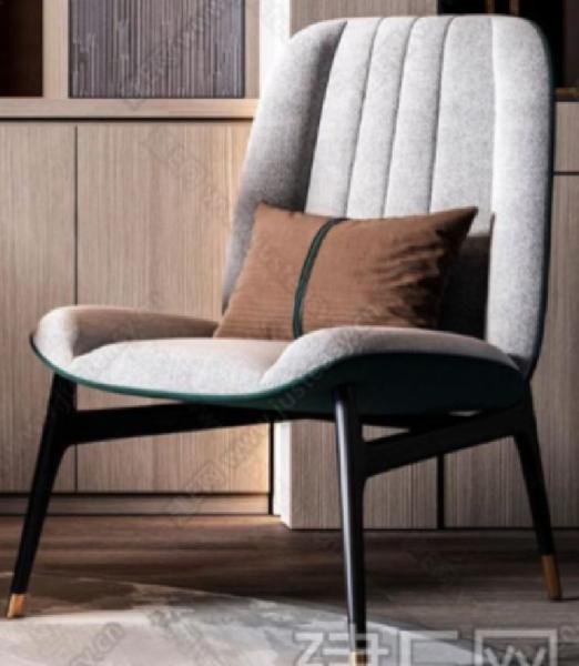 Fabric Single Upholstered Chair Hotel Bedroom Furniture Set Multifunctional